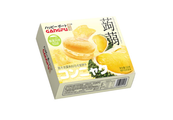 Konjac Freeze-Dried Fruit Filled Macaron Biscuits, 132g